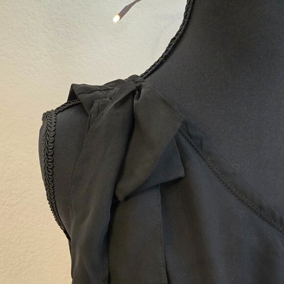 Guess - Small Black Open Shoulder Blouse - EUC - Picture 3 of 5